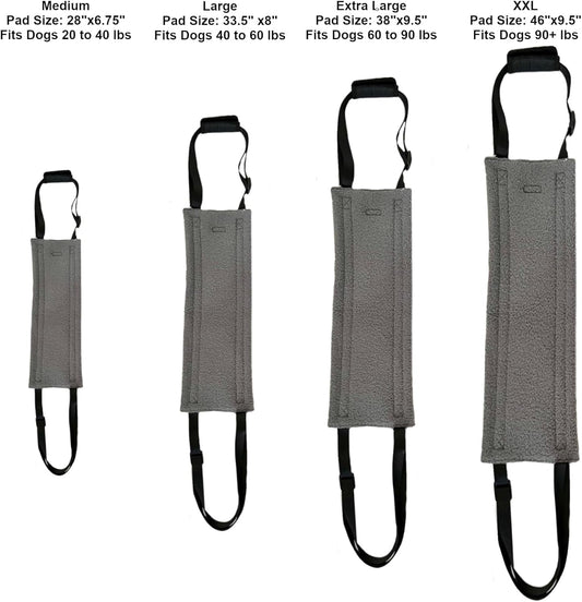 Dog Lift Support and Rehab Harness for Dogs with Weak Rear Legs - We Donate a Harness to a Dog Rescue for Every Harness Sold (Medium, Black)